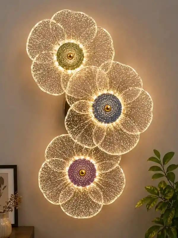 Floral LED Wall Lamp Decor